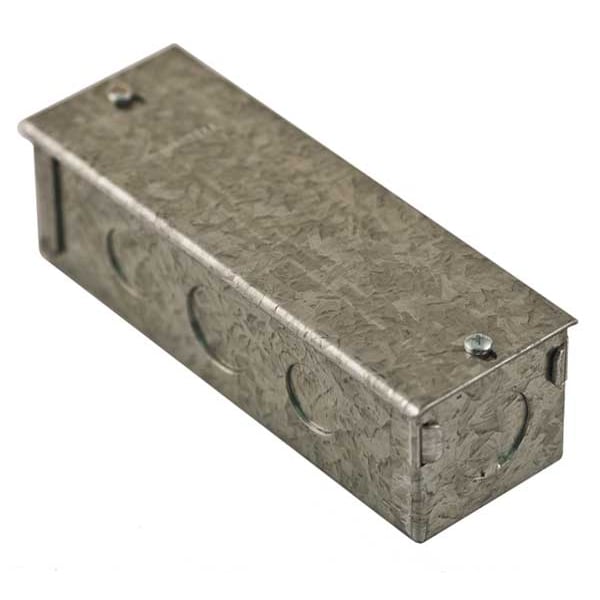 Hubbell Wiring Device-Kellems Poke-Through Box, 27 cu in, Wiring Box Type, 3 Gangs, Steel, Rectangular Shape - S1FRPTJB