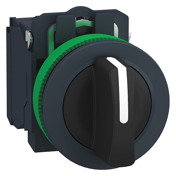 Interruptor selector Schneider Electric, 3 Posiciones, 30 mm, Negro - XB5FD53