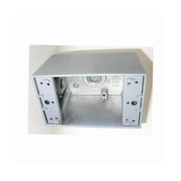 Mulberry Electrical Box, 24 cu in, Outlet Box Type, 1 Gang, Aluminum, Rectangular Shape - 30583