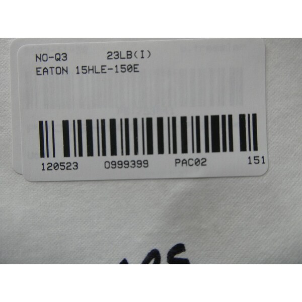 Eaton UL Class Fuse, HLE Series, Very Fast-Acting, 150A - 15HLE-150E