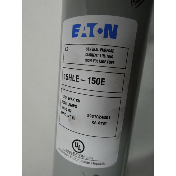 Eaton UL Class Fuse, HLE Series, Very Fast-Acting, 150A - 15HLE-150E