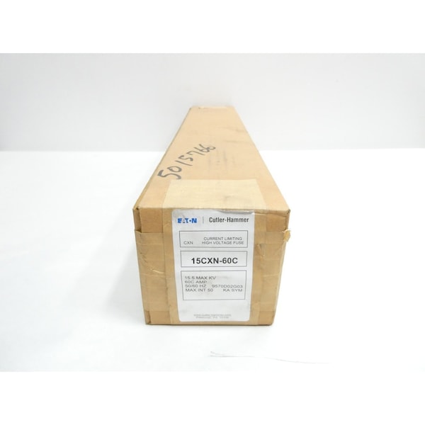 Eaton Cutler-Hammer UL Class Fuse, C Class, Very Fast-Acting, 60A, 14400V AC - 15CXN-60C