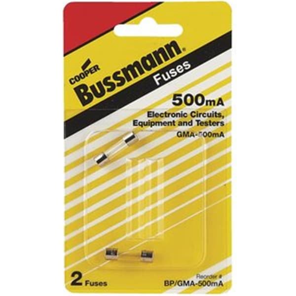 Eaton Bussmann UL Class Fuse, Fast-Acting, 0.5A, 125V AC - 3206752