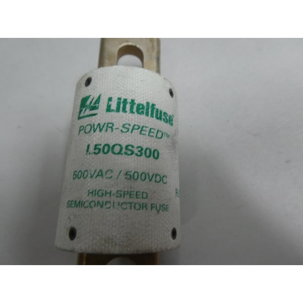 Littelfuse UL Class Fuse, aR Class, L50Q Series, Very Fast-Acting, 300A, 500V AC, Non-Indicating - L50QS300