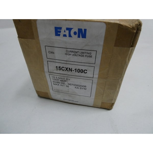 Eaton UL Class Fuse, C Class, Very Fast-Acting, 100A, 14400kV AC - 15CXN-100C