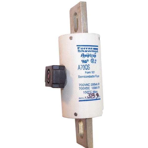 Mersen Semiconductor Fuse, A70QS Series, 300A, Fast-Acting, 700V AC, Bolt-On - A70QS300-4IL
