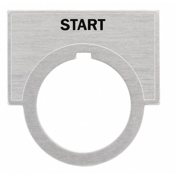Placa legendaria Siemens, Start, aluminio cepillado - 52NL03