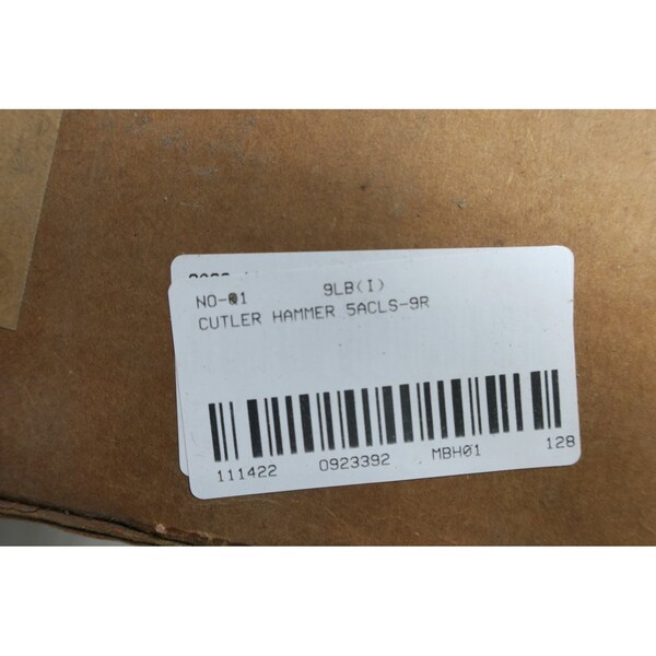 Eaton Cutler-Hammer Cartridge Fuse, ACLS Series, 200A, 5080V AC, Cylindrical - 5ACLS-9R 151D933G01