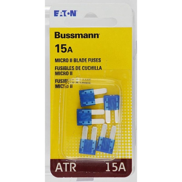 Eaton Bussmann Automotive Fuse, ATR Series, 15A, 32V DC, Non-Indicating - BP/ATR-15-RP