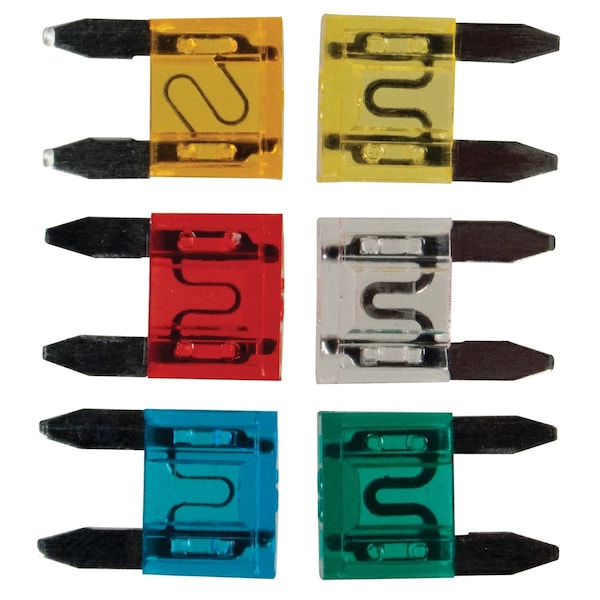 The Best Connection Automotive Fuse Kit, 6 Fuses Included, 5 to 30A, Not Rated - 2474H