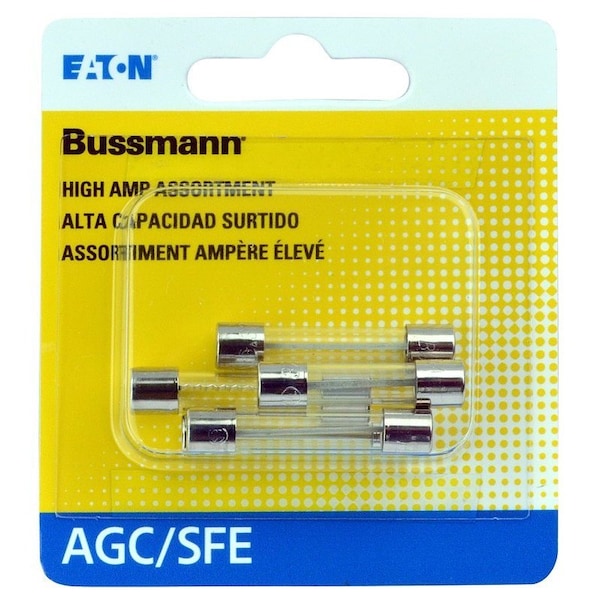 Eaton Bussmann BP/AGC-SFE-A5RP Fuse Assortment, AGC, 30 A - BP/AGC-SFE-A5-RP
