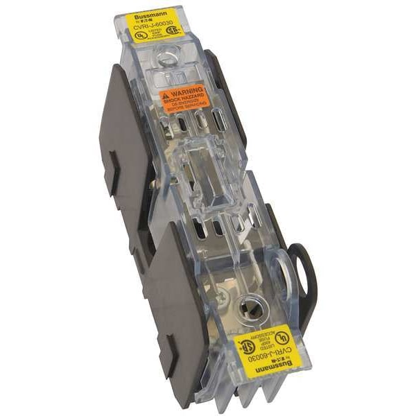 Eaton Bussmann Open Fuse Block Cover, J UL Class, 0 to 30A Amp Range, 600V AC/DC Volt Rating - CVR-J-60030
