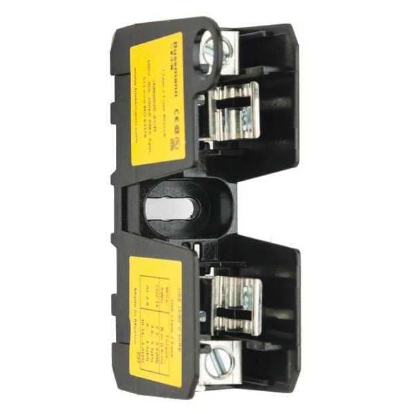 Eaton Bussmann Open Fuse Block, J UL Class, 1 Poles, 0 to 30A Amp Range, 600V AC/DC Volt Rating - JM60030-1CR