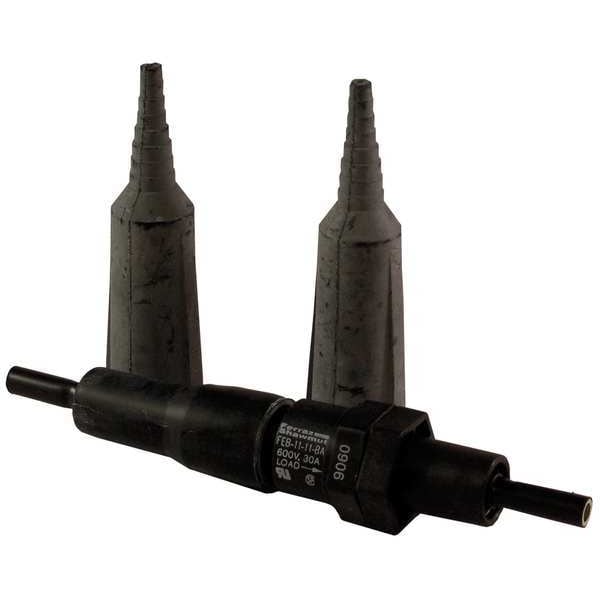 Mersen Fuse Holder, 1 Poles, 0 to 30A Amp Range, 600V AC/DC Volt Rating - FEB-11-11-BA
