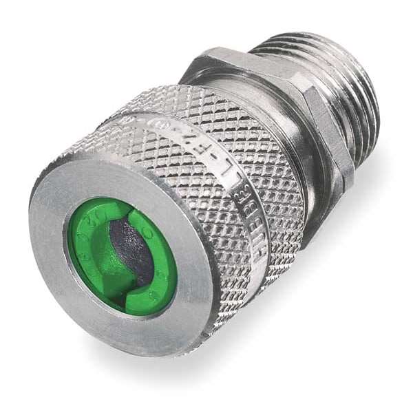 Hubbell Wiring Device-Kellems Liquid Tight Connector, 1/2 in., Green - SHC1019