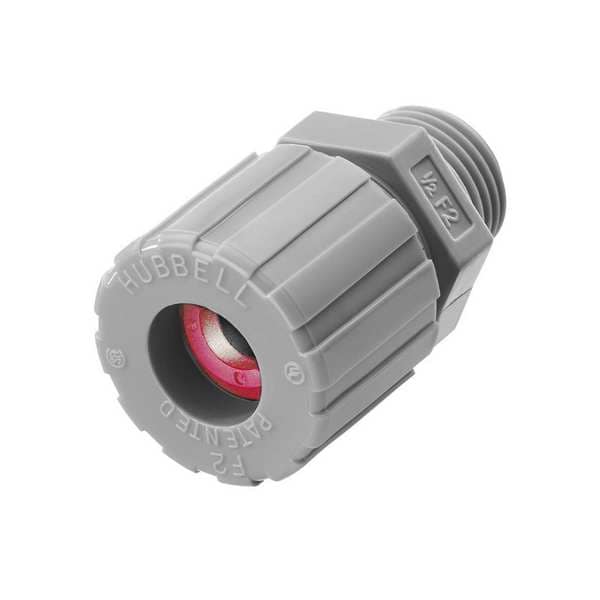 Hubbell Wiring Device-Kellems Liquid Tight Connector, 1in, Straight, Pink - SHC1044CR