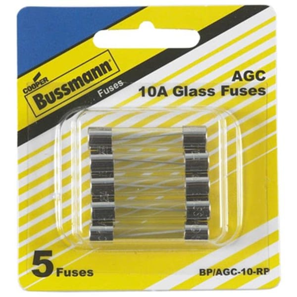 Eaton Bussmann Glass Fuse, 10A, 250V AC - 160512