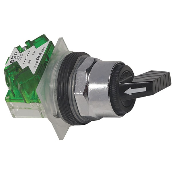 Schneider Electric SelectorSwitch, No Iluminado, 2 Posiciones, 30mm, Negro - 9001KS11FBH5