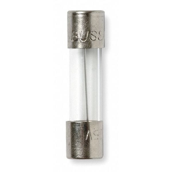 Eaton Bussmann Glass Fuse, GMC Series, Time-Delay, 80mA, 250V AC, 10kA at 125V AC, 35A at 250V AC, 5 PK - GMC-80-R