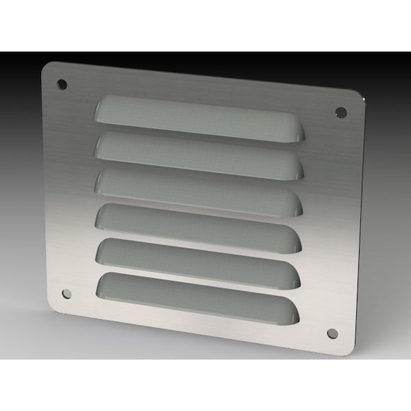 Saginaw Control & Engineering Louver Stand Kit, 4-1/2 in. H x 5-1/2 in. W x 0.43 in. L, 304 Stainless Steel - SCE-AVK43SS
