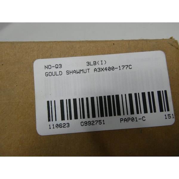 Ferraz Shawmut Limiter Fuse, A3X Series, 400A, 4 PK - A3X400-177C