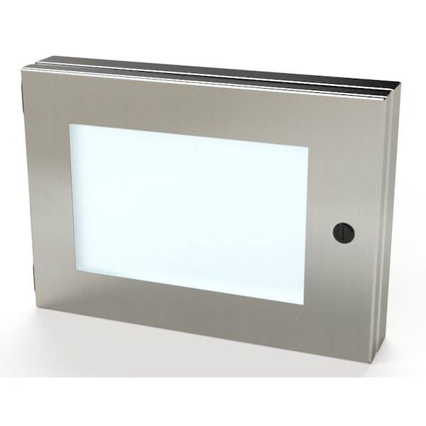 Saginaw Control & Engineering Hinged Window, 10 in. H x 14 in. W x 1-1/2 in. L, 304 Stainless Steel - SCE-HWK1014SS