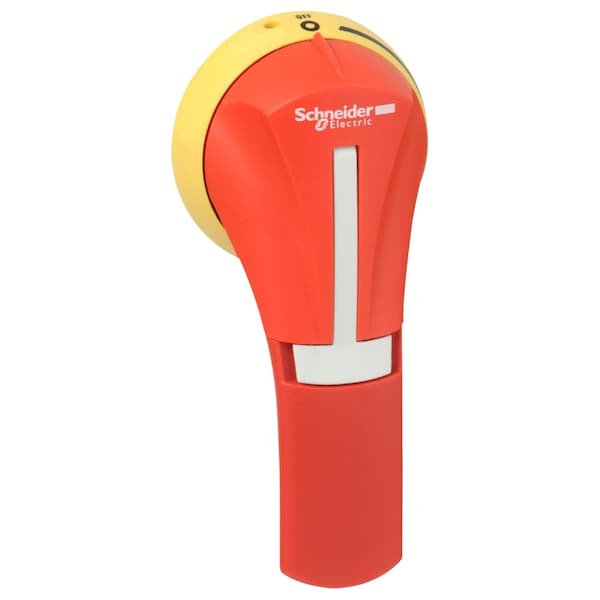 Manija rotativa externa de Schneider Electric, TeSys GS, manija roja, montaje frontal, 2 posiciones I-O, NEMA 3R, para GS de 30 a 400A UL - GS2AH140.
