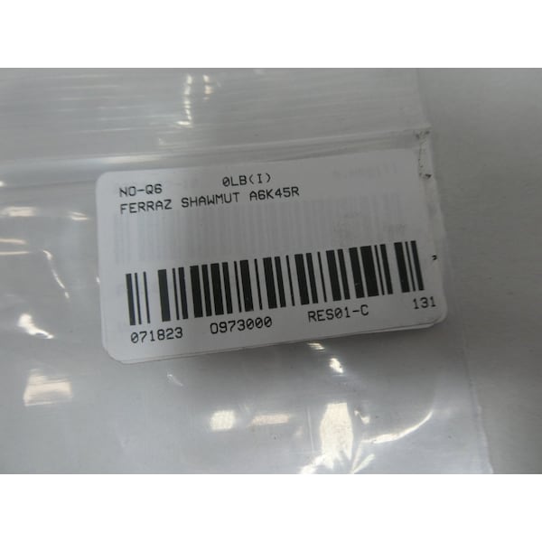 Ferraz Shawmut Cartridge Fuse, A6K Series, 45A, Fast-Acting, 600V AC, Cylindrical - A6K45R