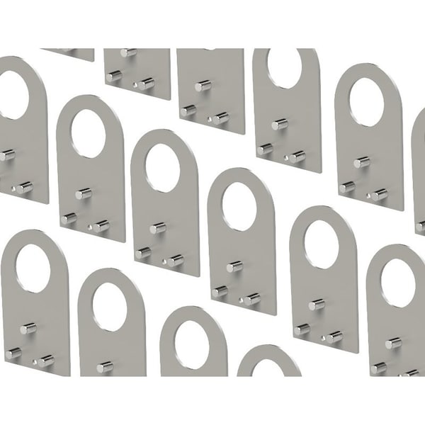 Saginaw Control & Engineering Lifting Lug, 11 in. H x 11 in. W x 4 in. L, Steel - SCE-LLB5-25