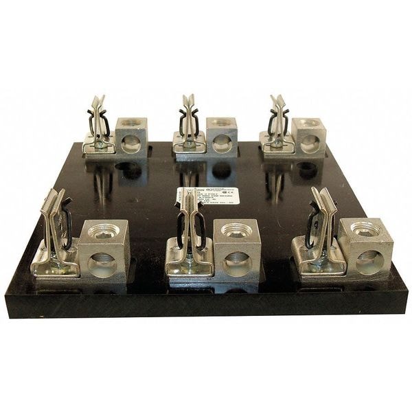 Mersen Open Fuse Block, R UL Class, 3 Poles, 101 to 200A Amp Range, 600V AC/DC Volt Rating - 62003R