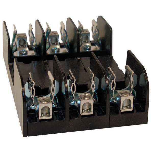 Mersen Open Fuse Block, R UL Class, 3 Poles, 31 to 60A Amp Range, 600V AC/DC Volt Rating - 60608R