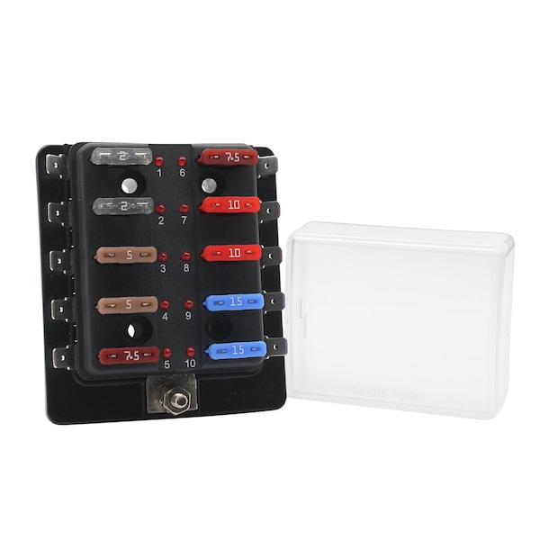 Littelfuse Fuse Block Sd Ato 10-Way W/Led - 880023-BP