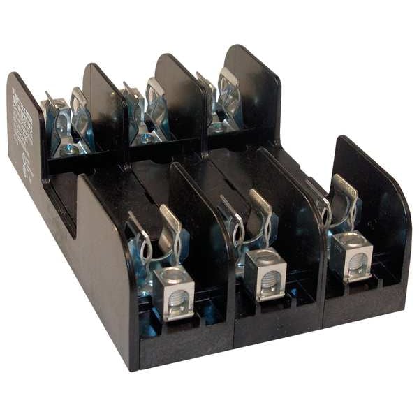 Mersen Open Fuse Block, R UL Class, 3 Poles, 0 to 30A Amp Range, 600V AC/DC Volt Rating - 60308R