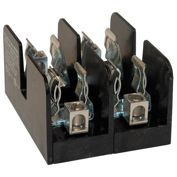 Mersen Open Fuse Block, J UL Class, 2 Poles, 31 to 60A Amp Range, 600V AC/DC Volt Rating - 60607J