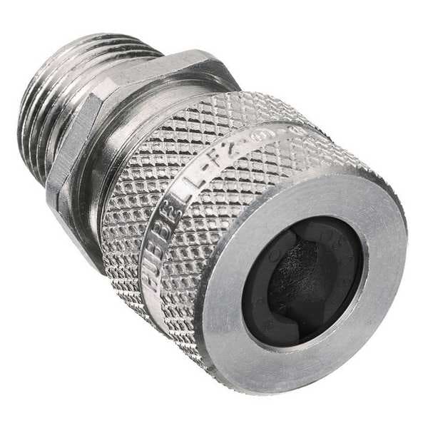 Hubbell Wiring Device-Kellems Liquid Tight Connector, 3/8 in., Black - SHC1010