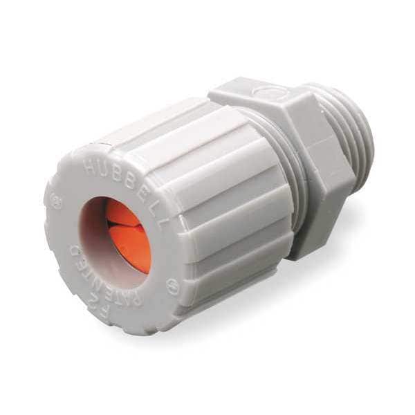 Hubbell Wiring Device-Kellems Liquid Tight Connector, 3/8 in., Blue - SHC1012CR