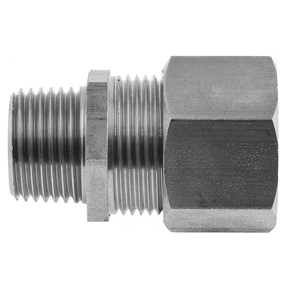 Hubbell Wiring Device-Kellems Liquid Tight Connector, 1/2 in., White - SHC1022SS