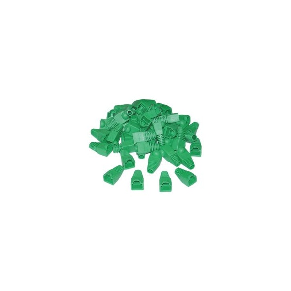 Swe-Tech 3C RJ45 Strain Relief Boots, Green, 50PK - FWTSR-8P8C-GR