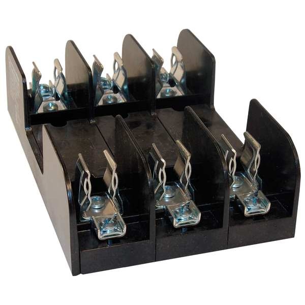 Mersen Open Fuse Block, H; K5 UL Class, 3 Poles, 0 to 30A Amp Range, 600V AC/DC Volt Rating - 60328