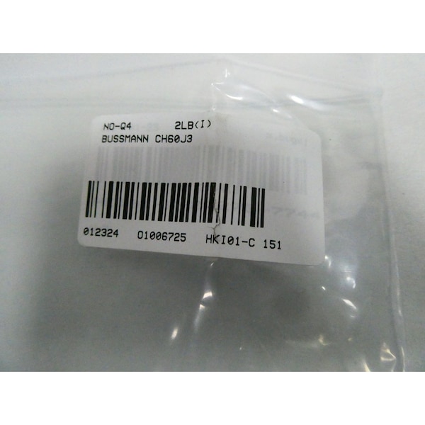 Eaton Bussmann Fuse Holder, 3 Poles, 600V AC/DC Volt Rating - CH60J3