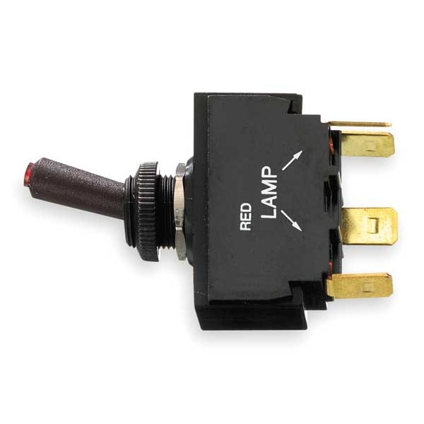 Interruptor basculante iluminado para uso marino de Hubbell Wiring Device-Kellems, SPST, 4 conexiones, encendido/apagado, 15A @ 12VDC - M11LTR