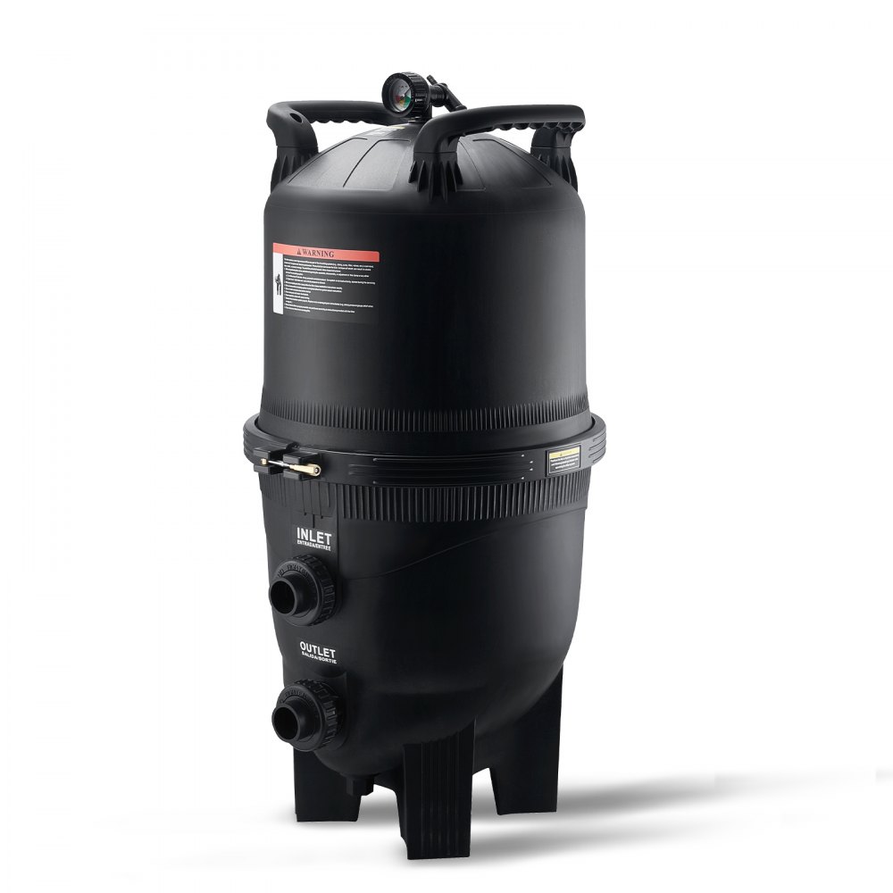 VEVOR Cartridge Pool Filter, 525Sq. Ft Filter Area Inground Pool Filter, Above Ground Swimming Pool Filtration Filter System with Upgrade Filter &Leak-proof, for Hot Tubs, Spa, Inflatable Pool - YCTSGLQDXYCB9F620V0