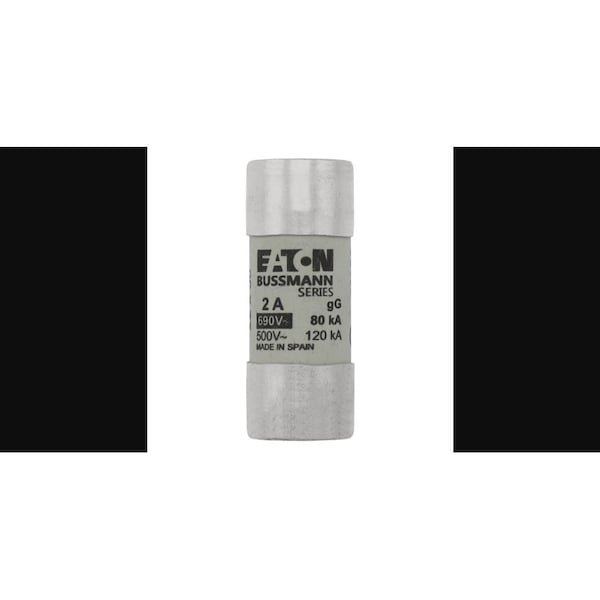 Eaton Bussmann Midget Fuse, C22 Series, 2A, 690V AC, Non-Indicating, 120kA - C22G2