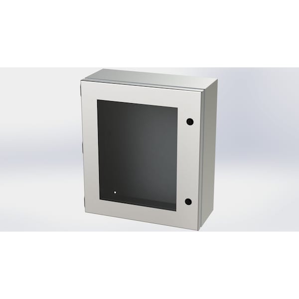 Saginaw Control & Engineering 304 Stainless Steel Electrical Enclosures, 16 in H, 6 in D, 14 in W, NEMA 3R, 4, 4X, 12, 13, Hinged - SCE-1614ELJWSS