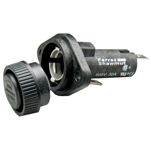 Mersen Fuse Holder, 1 Poles, 0 to 30A Amp Range, 600V AC/DC Volt Rating - GPM-S90