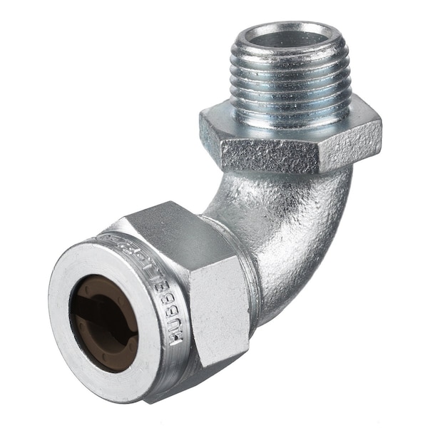 Hubbell Wiring Device-Kellems Liquid Tight Connector, 1/2in., 90 deg, Brn - NHC1024ZP