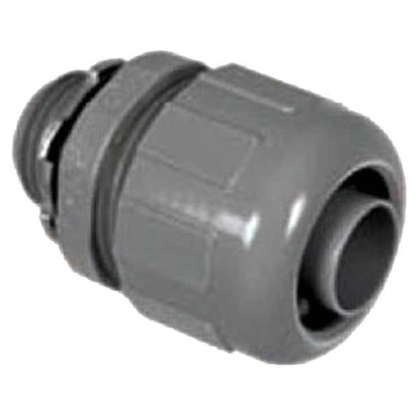 Topaz Electric Topaz Electric P472 Straight Liquidtight Connector 1 nm; Gray - 0.75 in. - P472