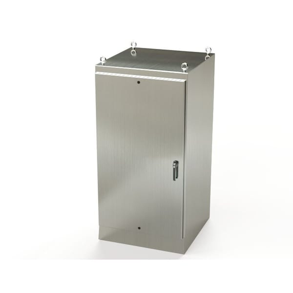 Saginaw Control & Engineering 304 Stainless Steel Electrical Enclosures, 72 in H, 36 in D, 36 in W, NEMA 3R, 4, 4X, 12, 13 - SCE-72EL3636SSFS