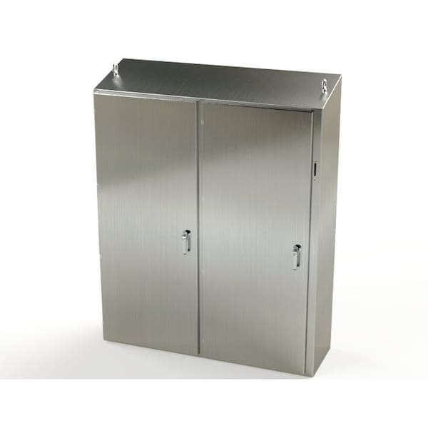 Saginaw Control & Engineering 304 Stainless Steel Electrical Enclosures, 72 in H, 18 in D, 61 in W, NEMA 3R, 4, 4X, 12, 13 - SCE-72XEL6118SSST