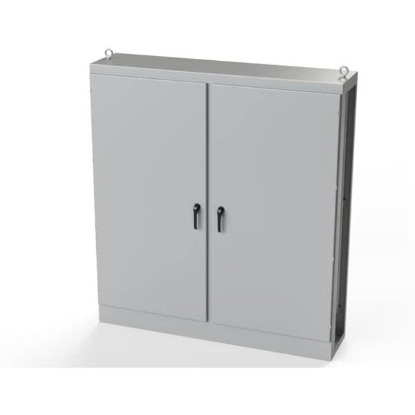 Saginaw Control & Engineering Carbon Steel Electrical Enclosures, 84 in H, 18 in D, 76-1/2 in W, NEMA 3R, 12, 13, Hinged - SCE-MOD847718